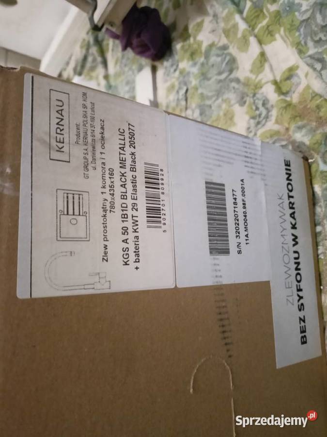 Nowy zlewozmywaknowa bateria nowy syfon Bukownica