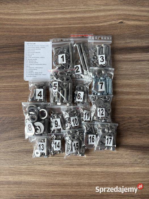 NOWY KOMPLET ŚRUB ŚRUBY NIERDZEWNE MZ ETZ 251 śląskie Bielsko-Biała