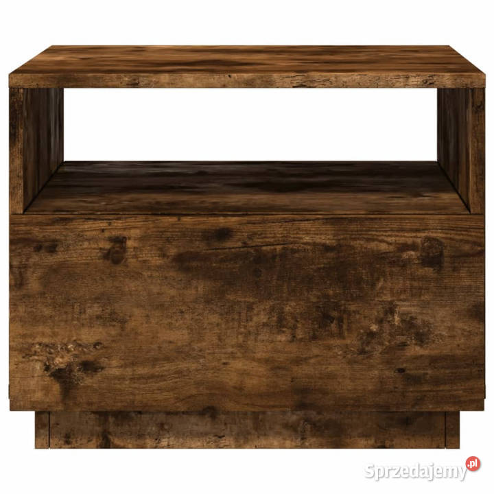 Stolik kawowy z LED przydymiony dąb 50x49x40 Warszawa sprzedam