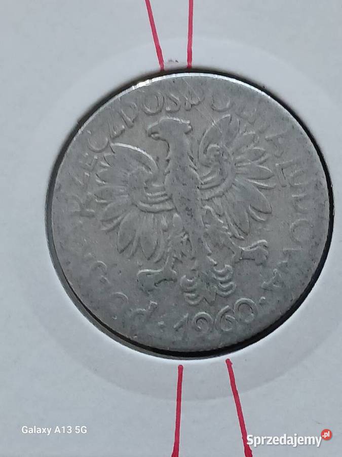 5 Złotych Rybak 1960 r Rybak 1 Numizmatyka Konin