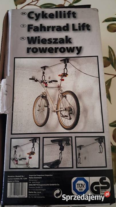 Sprzedam wieszak rowerowy do garażu innego