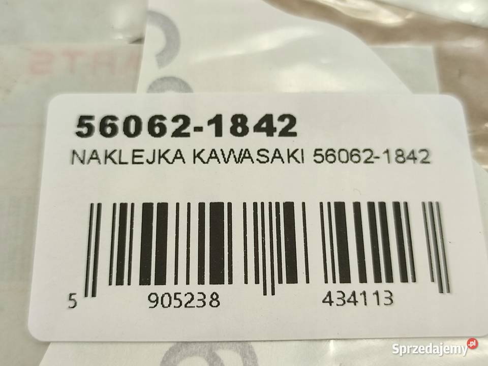 NAKLEJKA NA LEWY BOCZEK KAWASAKI ZX6R 1999 GREY
