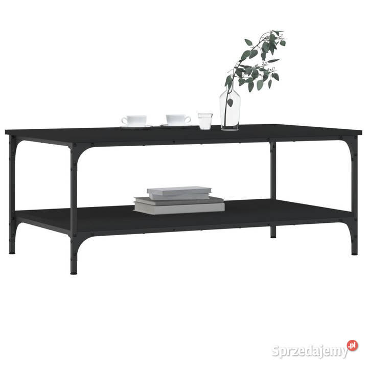 Stolik kawowy czarny 100x55x40 materiał Warszawa