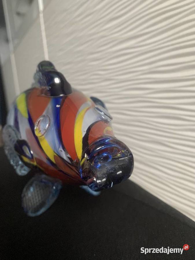 Szklana ryba PRL Łowicz