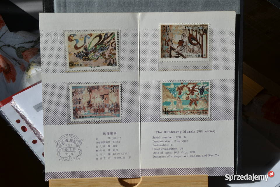 Znaczki Chiny Folder Mi 253942 Malowidła ścienne Sobótka