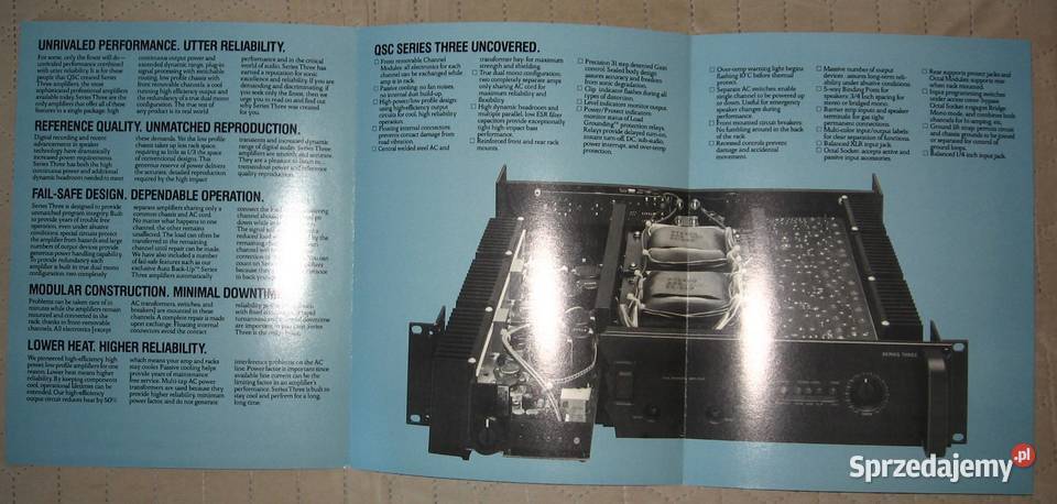 QSC Audio brochures leaflets lot broszury Kępice