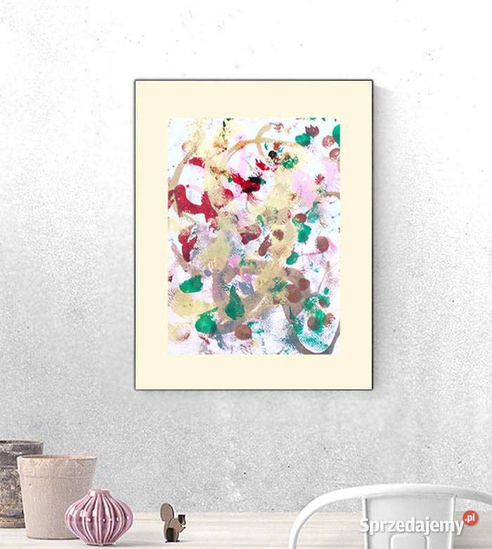 nowoczesna dekracja na ścianę abstrakcja rysunek