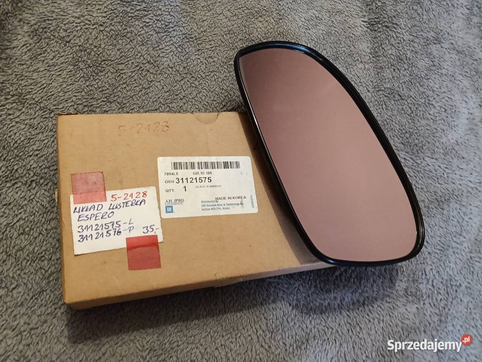Szkło wkład lusterka lewego OE Daewoo 31121575 osobowe Chorzów