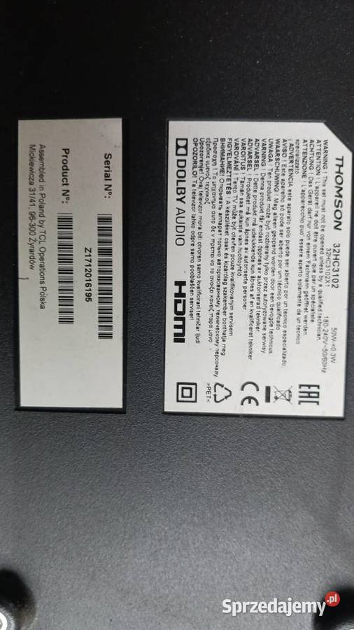 Tv lcd thomson Elektronika Chełm
