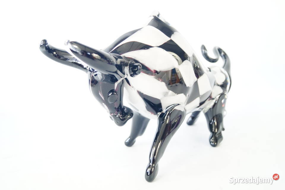 Byk z Wall Street szklana figura Murano style Gizałki