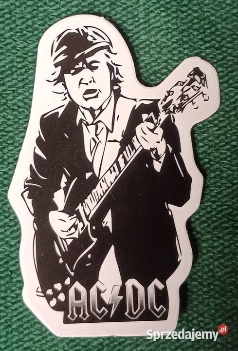 ACDC naklejka sticker Angus Young czarny z Zbylitowska Góra