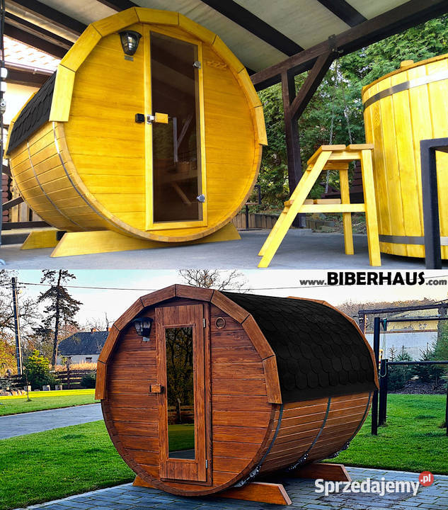 SAUNA Ogrodowa 250 BECZKA 500L Akcesoria Nowy Targ