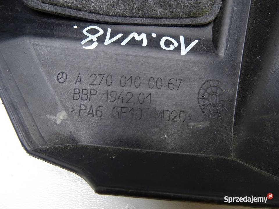 OSŁONA POKRYWA SILNIKA GÓRNA A2700100067 osobowe