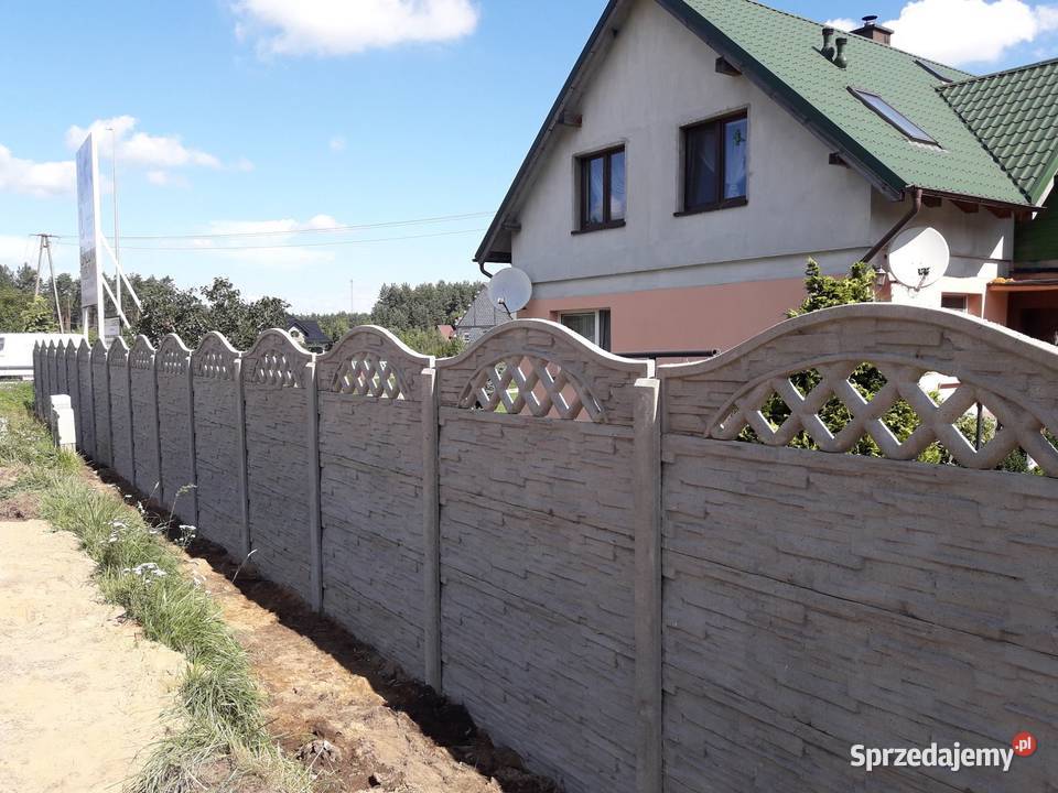 Ogrodzenia betonowe nowoczesne wzory płot pomorskie