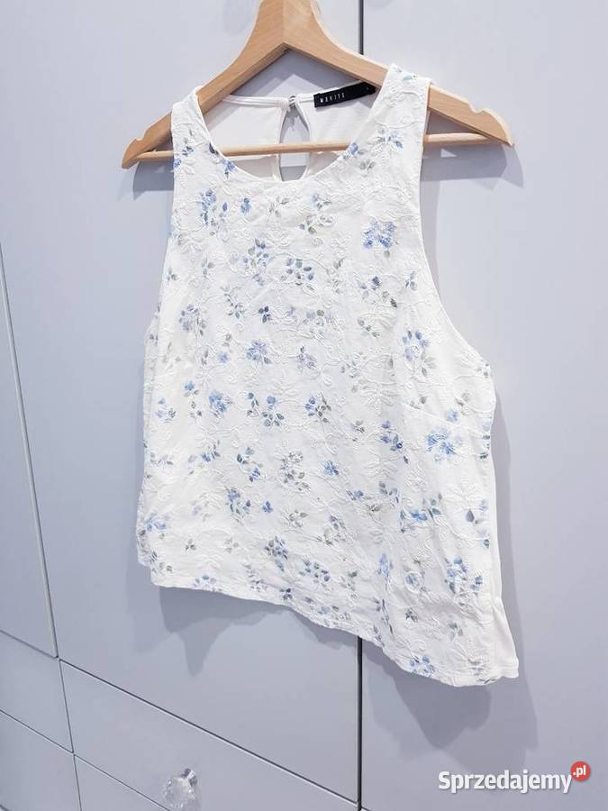 Damski wyszywany top Mohito Topy i koszulki śląskie Dąbrowa Górnicza sprzedam