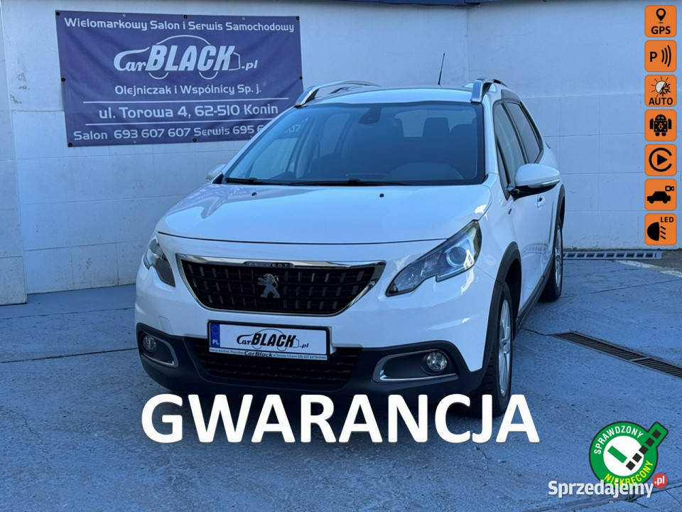 Peugeot 2008 Pisemna Gwarancja 12 miesięcy I tempomat wielkopolskie Konin