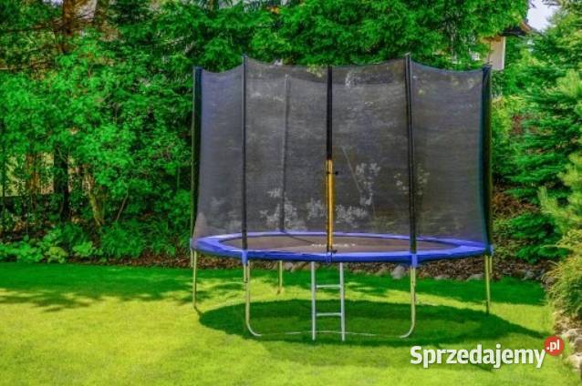 TRAMPOLINA OGRODOWA 252 Z SIATKĄ DRABINKA FUNFIT wielkopolskie Łęczyca