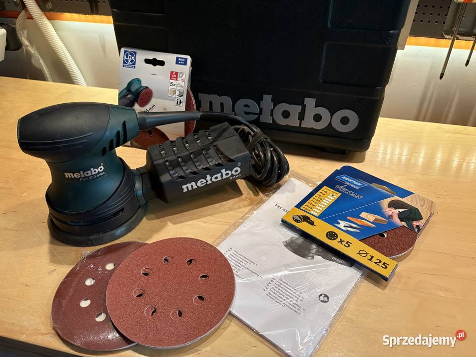 Szlifierka Metabo FSX 200 Intec Stan nowy Box Szlifierki mimośrodowe Warszawa