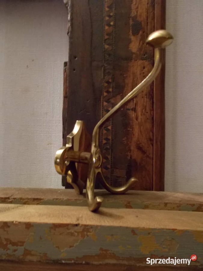 Piękny Stary Potrójny WieszakGruby Szczecin