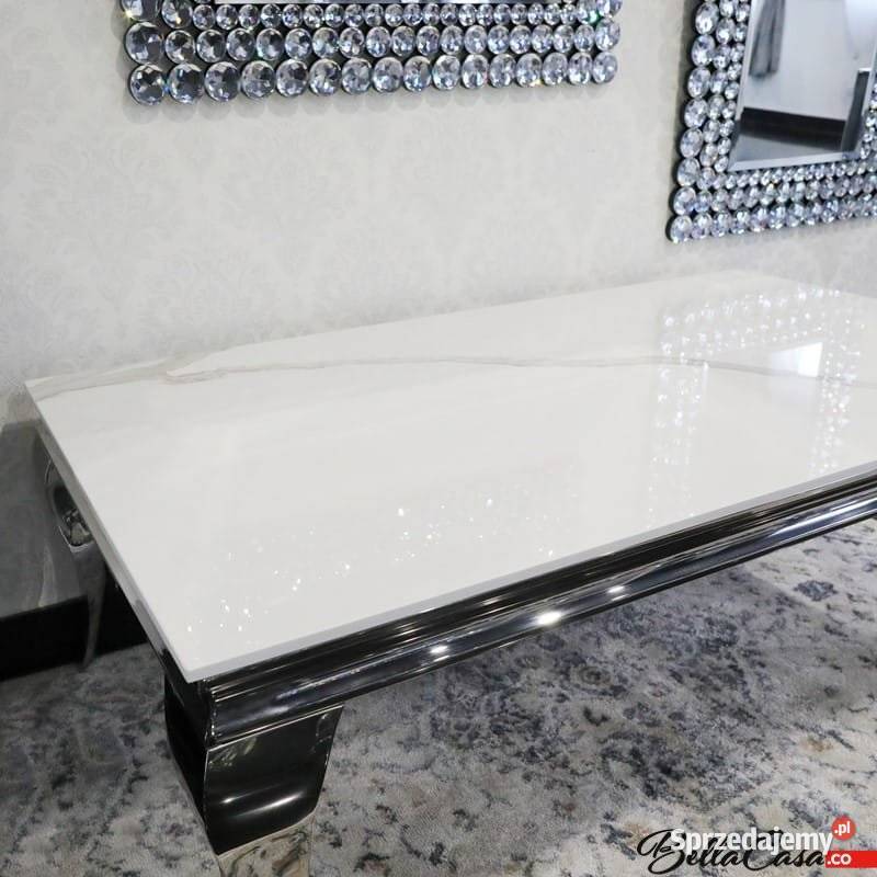 Ława glamour do salonu Ludwik blat spiek Warszawa
