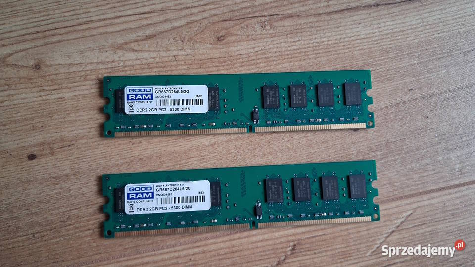 Pamięć RAM DDR2 Goodram 4 GB 2x 2 GB PC25300 GoodRam Leszno