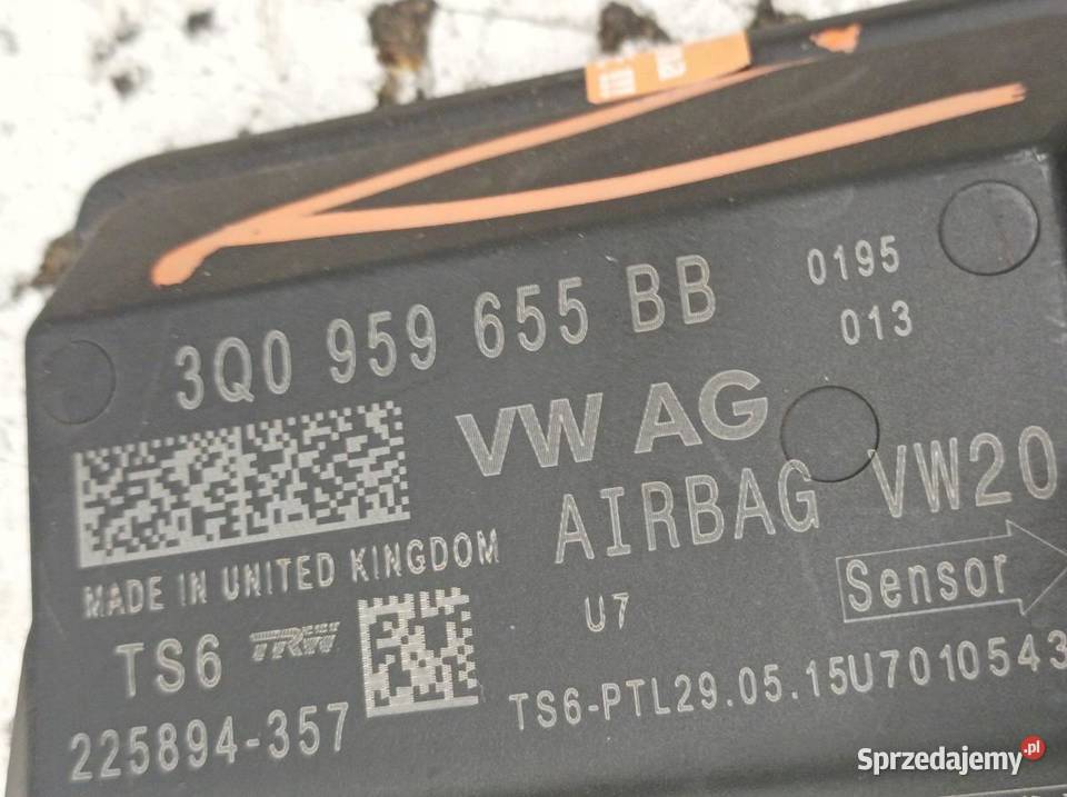 SENSOR AIRBAG 3Q0959655BB VW Volkswagen Passat sprzedam