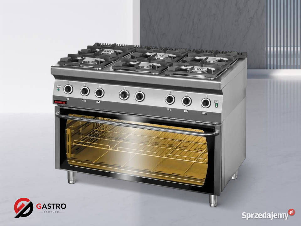 Kuchnia gazowa z piekarnikiem elektrycznym 3xGN Ostrów Wielkopolski
