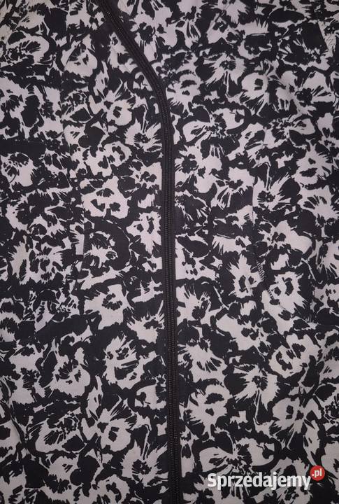 Bluza damska kwiaty Lululemon cozy czerń i biel czarny Łódź