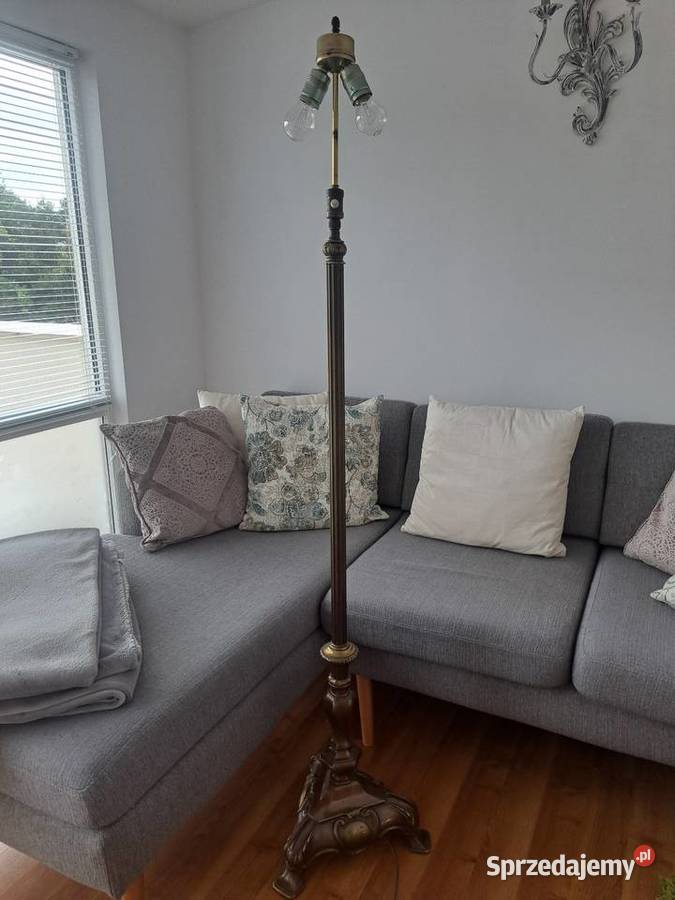 Antyczna mosiężne lampa podłogowa Olszany