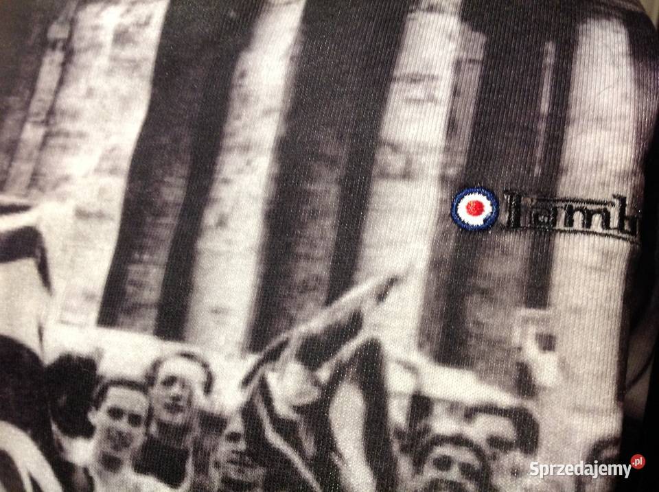 Bluza Czarna Męska LAMBRETTA XL NOWA Motyw Rozmiar XL Nowa Sól