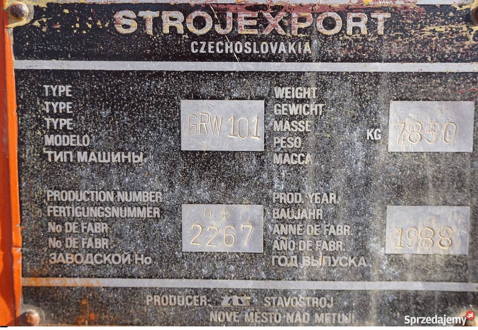 Stavoctroj Grw 101 walec ogumiony wielkopolskie Tuliszków sprzedam