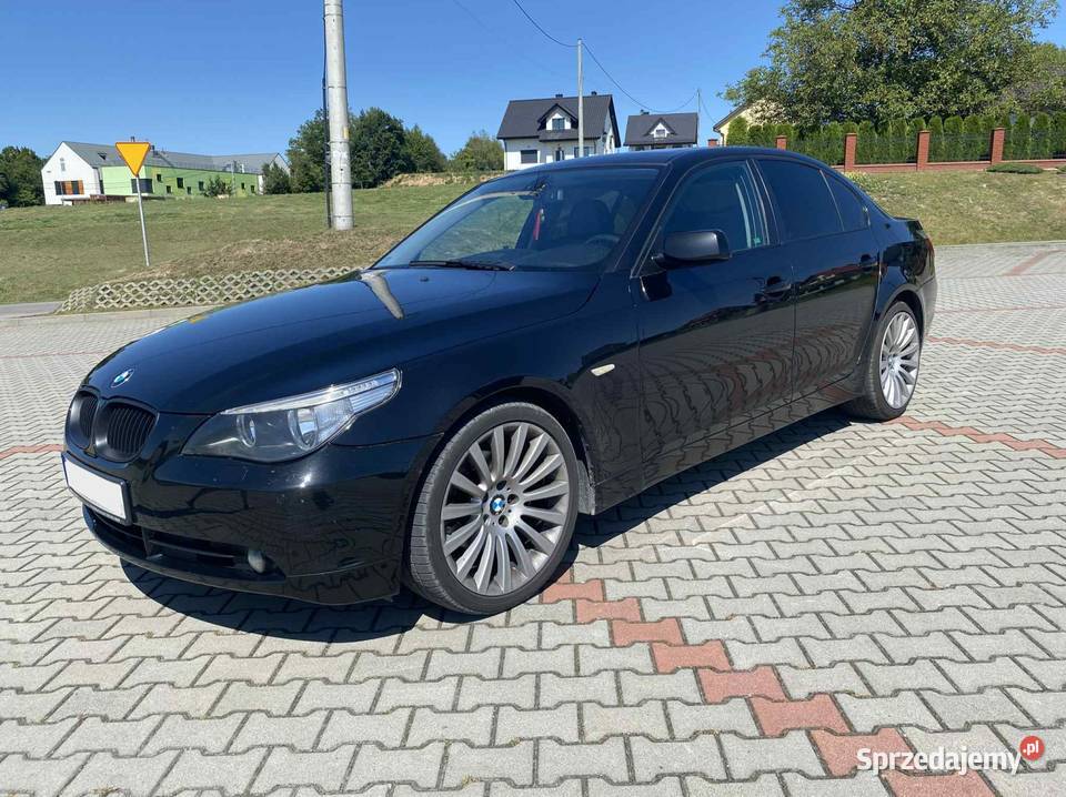 BMW E60 25l z gazem 100 bezwypadkowe oryginalny skórzana tapicerka Brzesko sprzedam