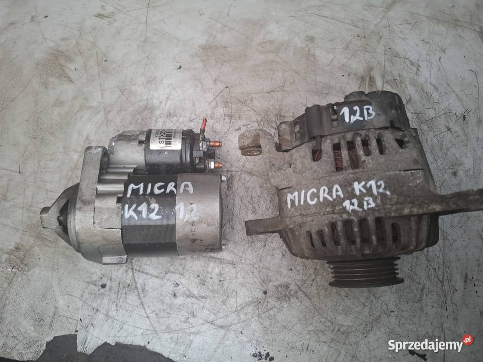 NISSAN MICRA K12 12 16V rozrusznik alternator Kielce