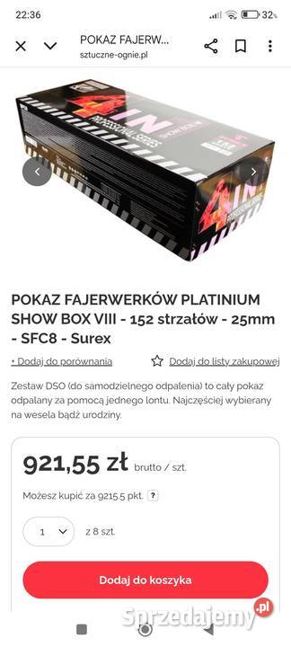 Odsprzedam fajerwerki dwie duże wyrzutnie Strzyżów