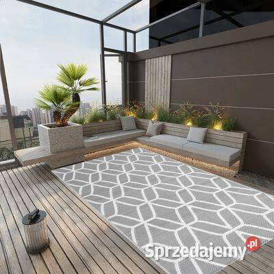 vidaXL Dywan zewnętrzny szary 140 x 200 mazowieckie sprzedam