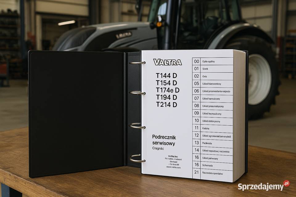 Instrukcja napraw Valtra T144 Direct do T214 Rok wydania 2016 pomorskie Gdańsk