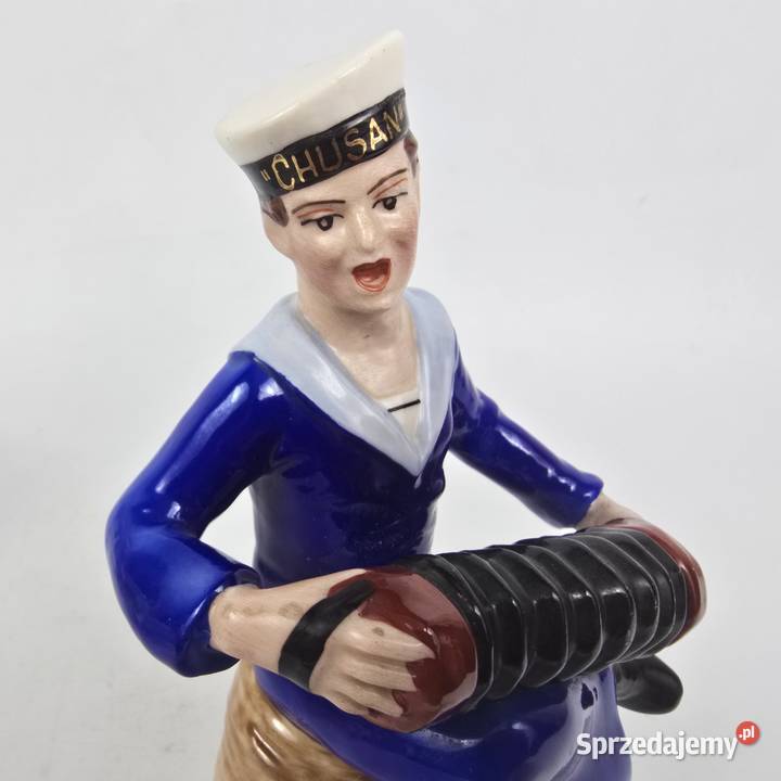 Marynarz z transatlantyku PO Chusan porcelana Bronisze