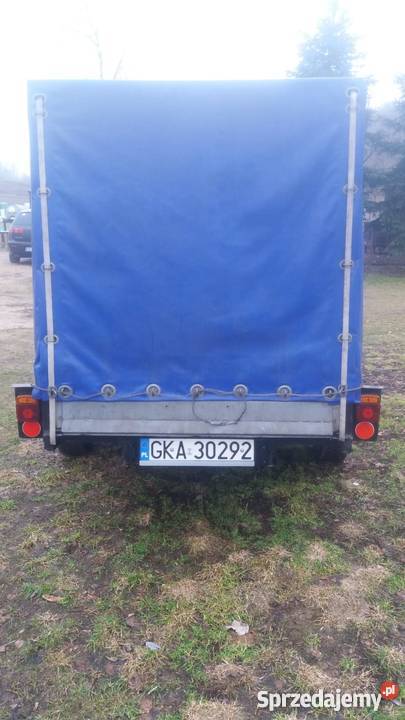 PRZYCZEPKA samochodowa z plandeką dł 25x szer 13