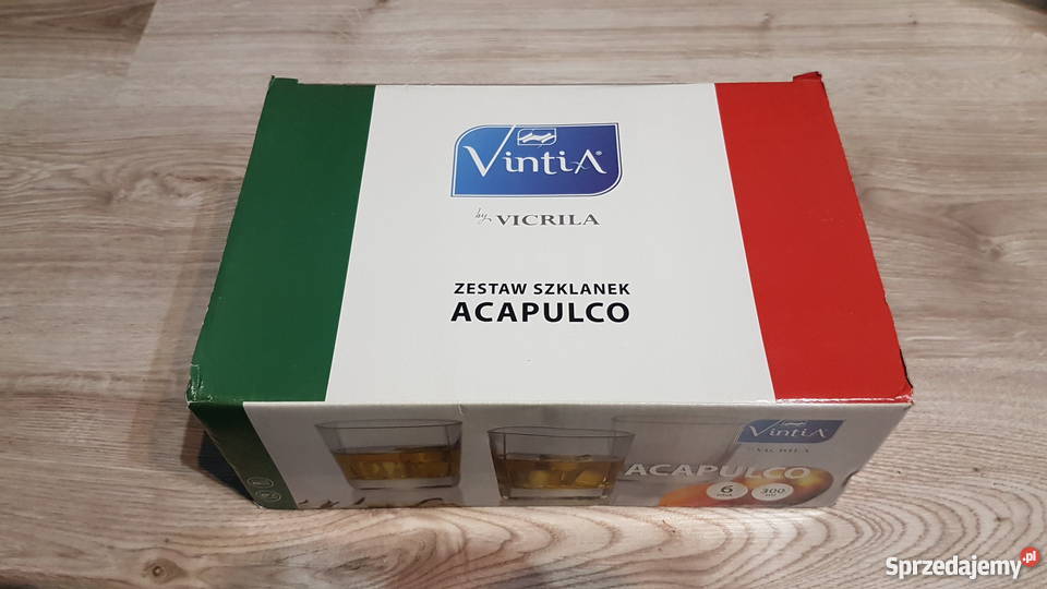 Zestaw 6 szklanek Vintia Vicrila Acapulco 300ml Wieliczka