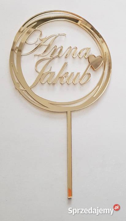 Ślubny topper złoty Częstochowa