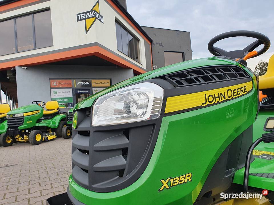 Kosiarka traktor John Deere X135R żeliwna belka Kobiele Wielkie sprzedam