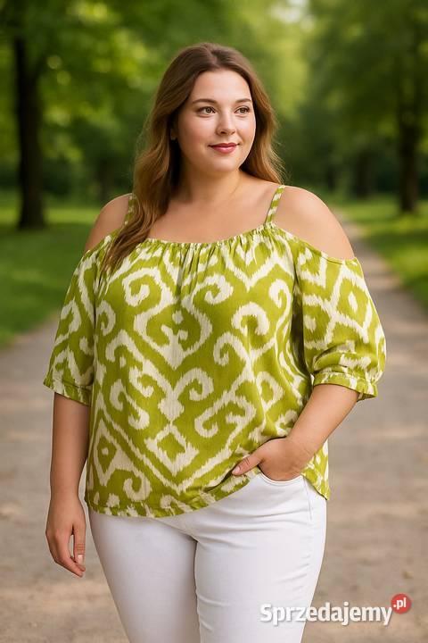 Bluzka damska Plus Size Polski produkt Mocno Wieluń