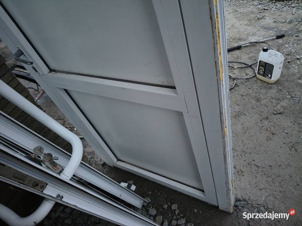 Drzwi aluminiowe zewnętrzne 213 x96 Drzwi zewnętrzne Sieklówka