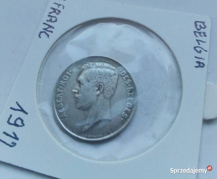 BELGIA1 FRANK1912 r SREBRO 835 Legionowo