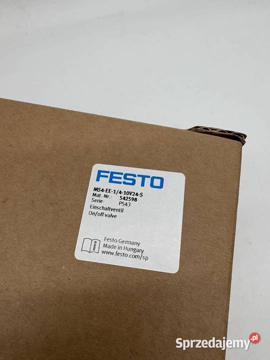 Festo MS4EE1410V24S 542598 Zawór załączający Warszawa