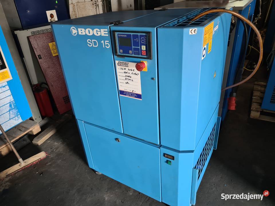 Kompresor śrubowy Boge SD 15 11 kw Zduny
