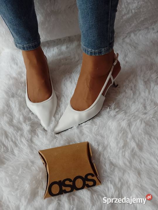 39 ASOS Design Białe czółenka wieczorowe z Kraków