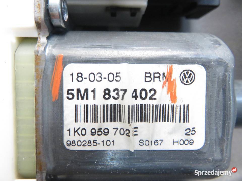 PODNOŚNIK SZYBY PRAWY PRZEDNI VW GOLF PLUS Części samochodowe małopolskie