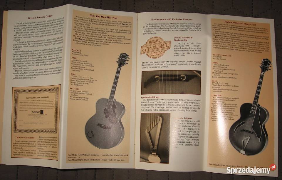 Gretsch 1990 katalog gitar Kępice