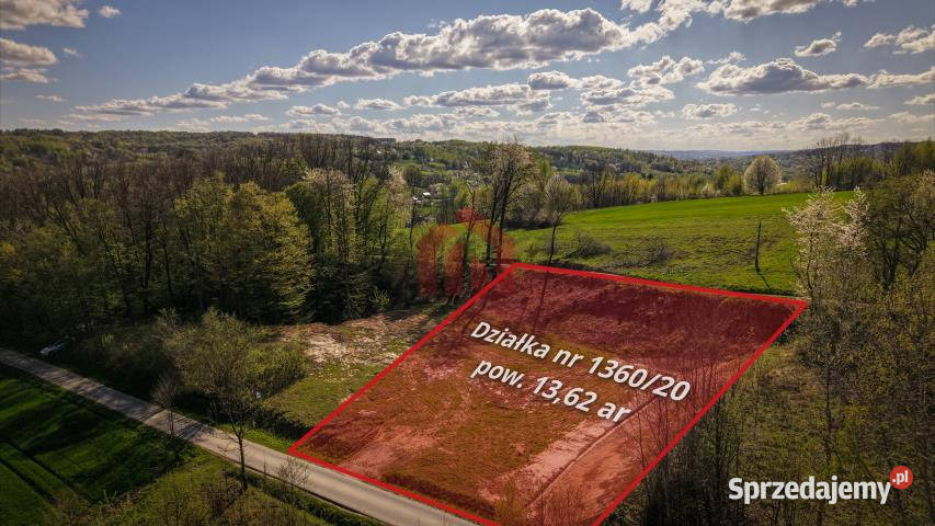 Działkę sprzedam Chmielnik Chmielnik 1362m2 1362m2